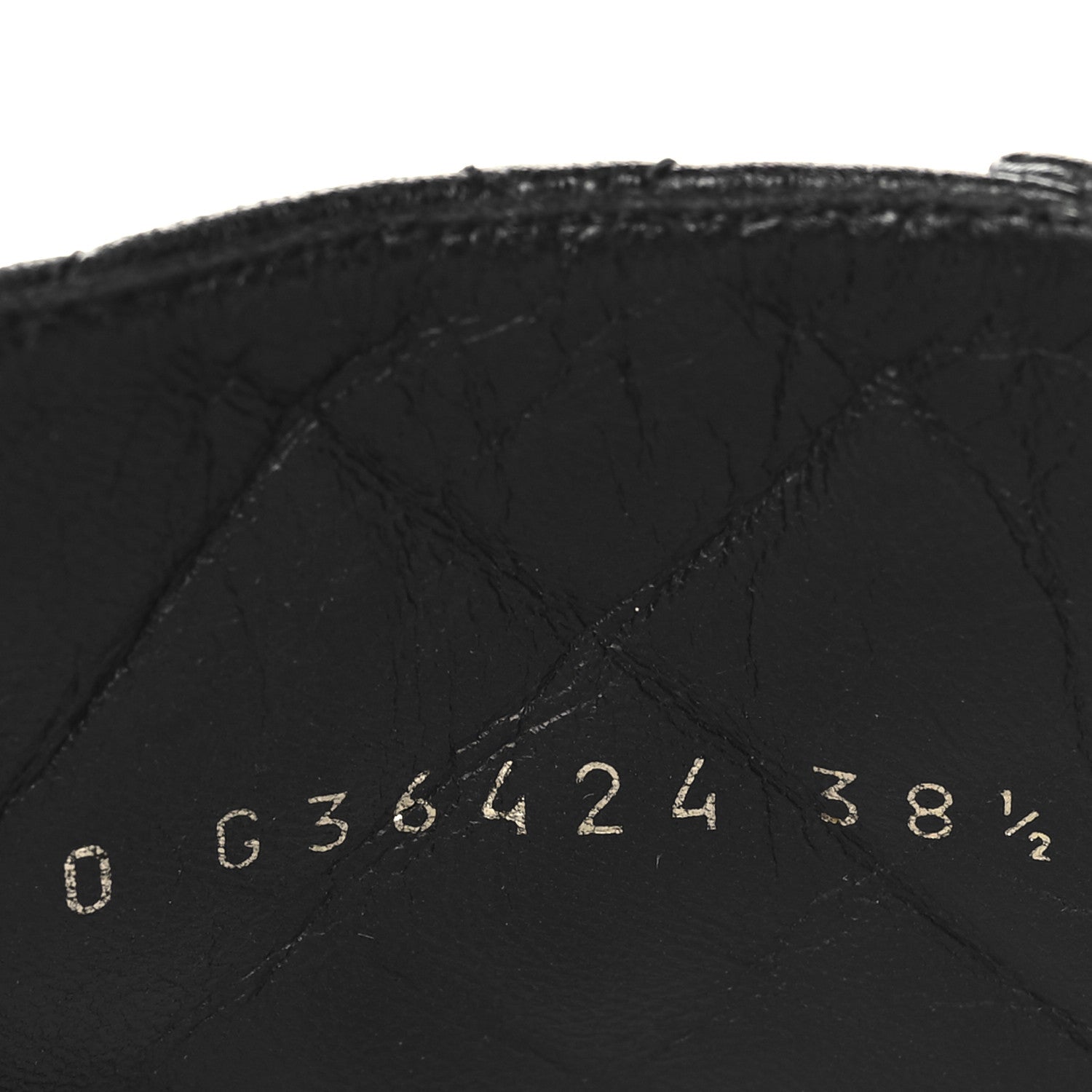 Chanel Shiny Calfskin Quilted Lace Up Combat Boots 38.5 Black 7 of 8