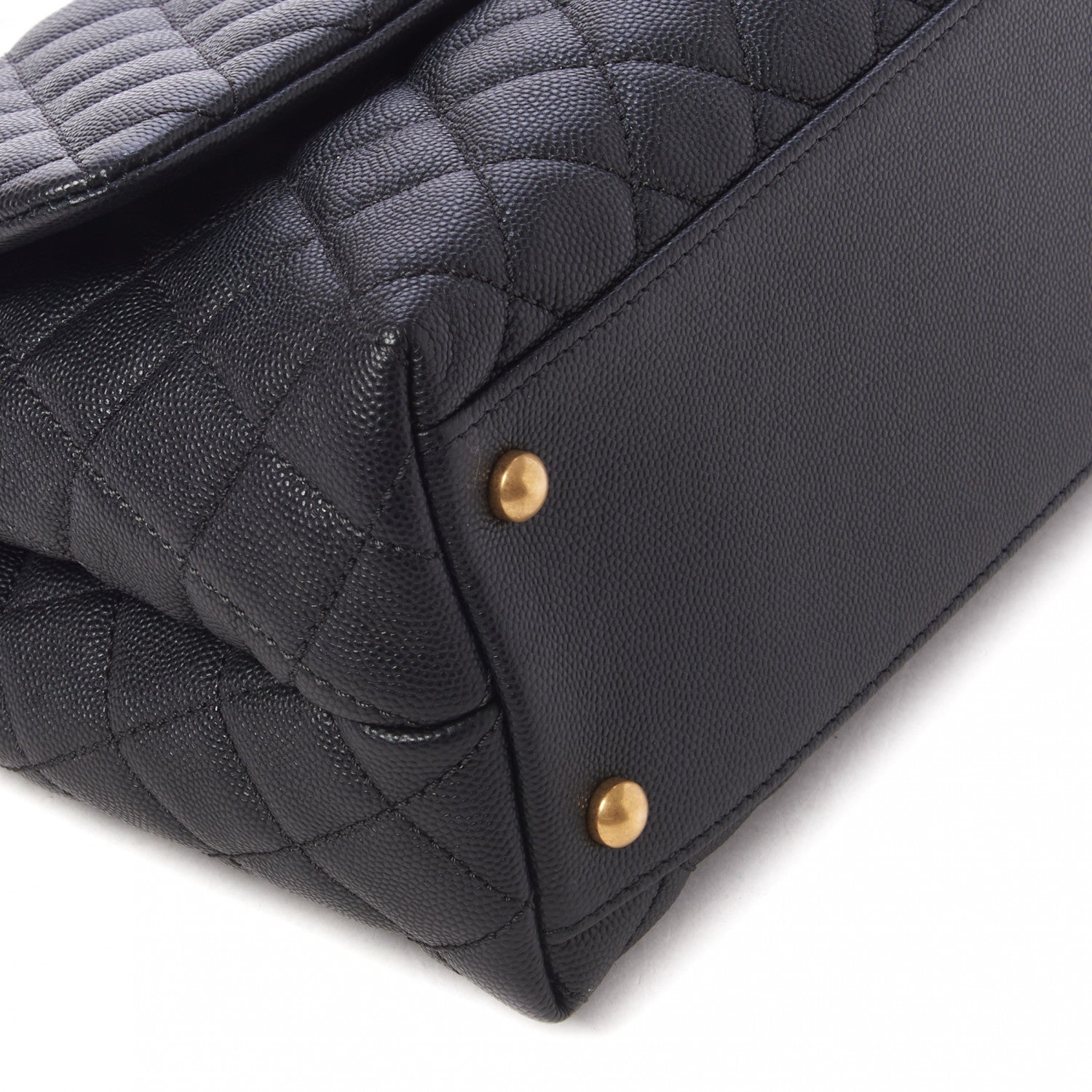Chanel Caviar Quilted Small Coco Handle Flap Black 6 of 10