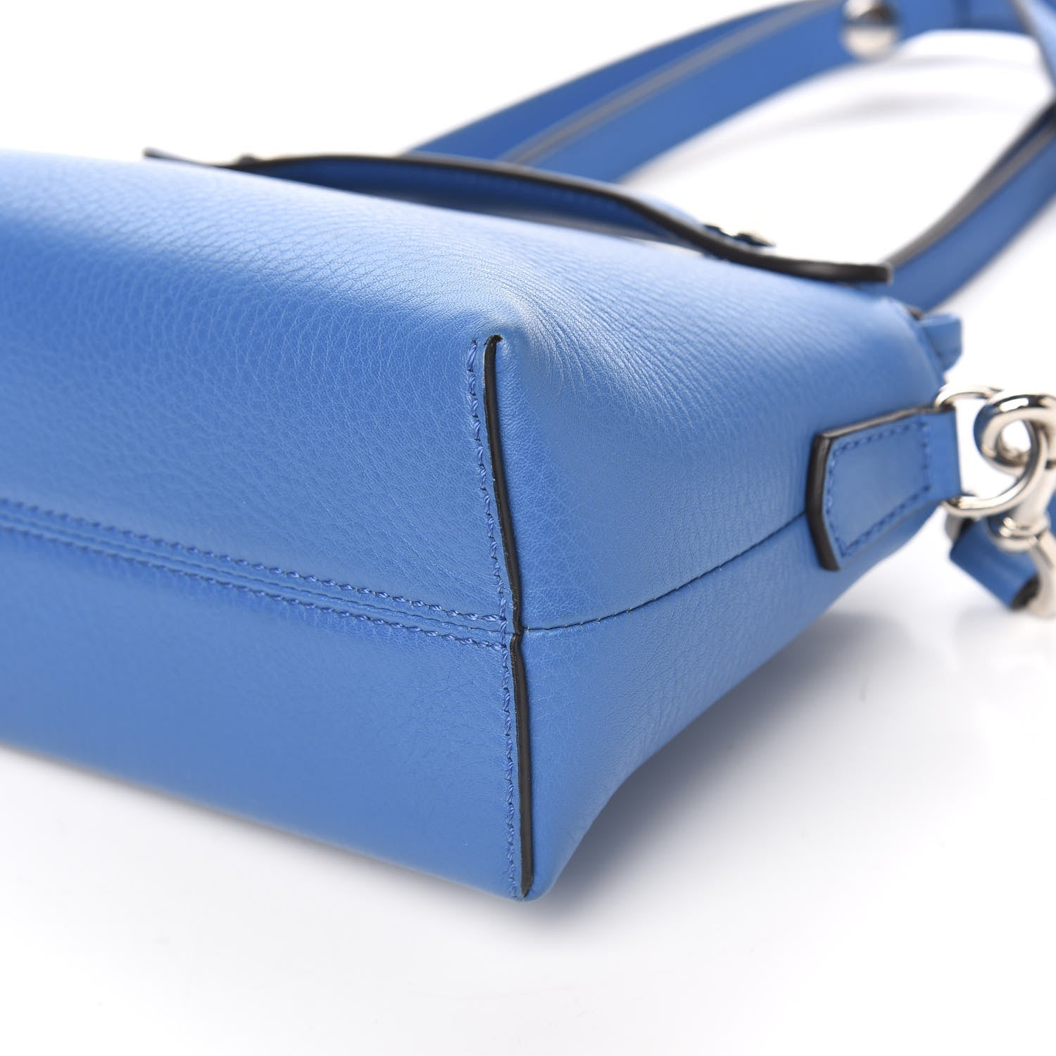 Fendi Vitello Dolce Mini By The Way Boston Bag Blue Royal 8 of 9