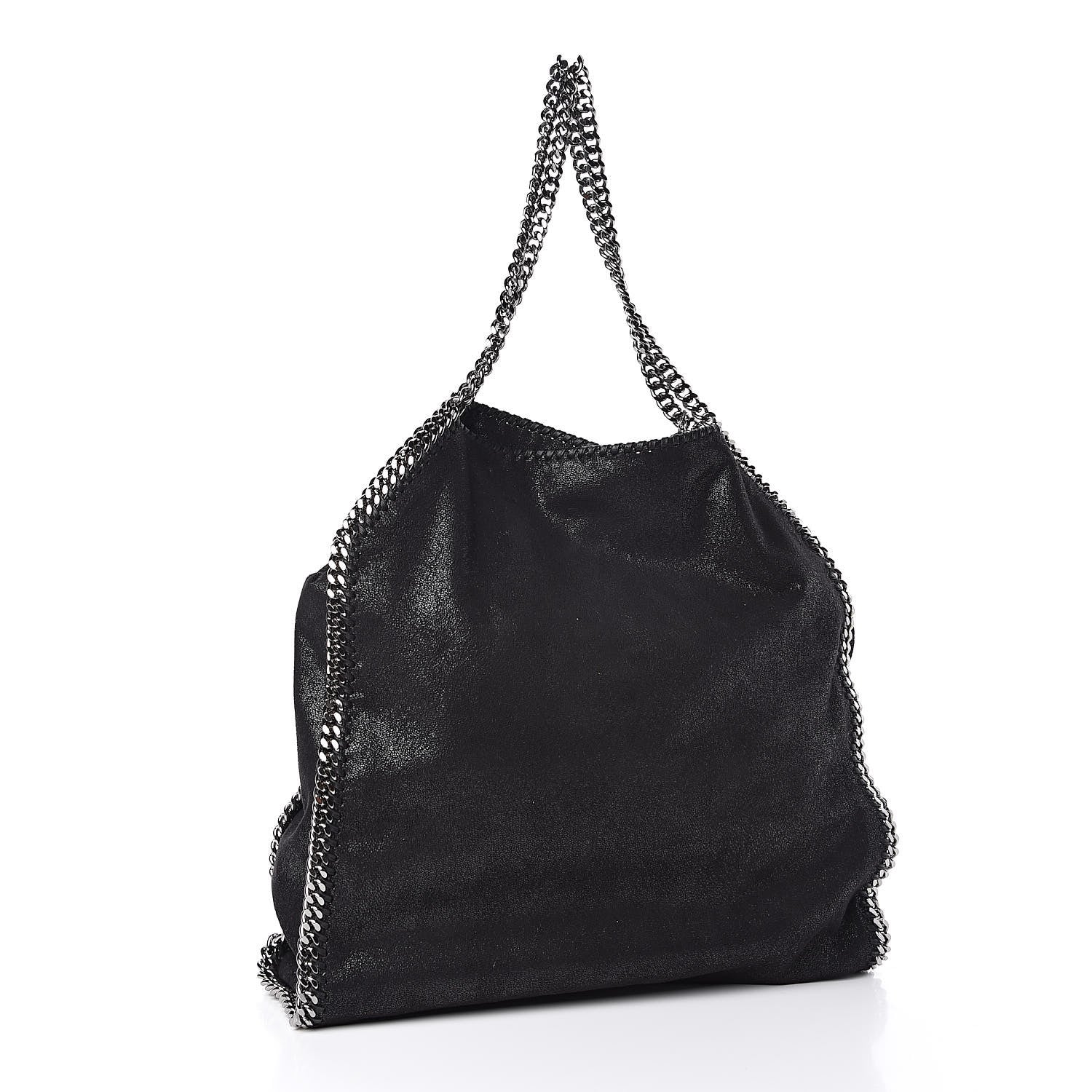 Stella McCartney Shaggy Deer Big Falabella Tote Black 4 of 10