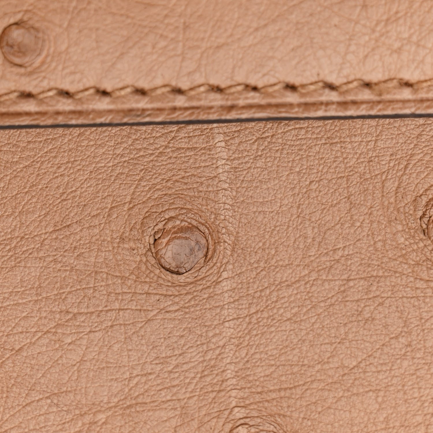 Hermes Ostrich Kelly Sellier 25 Chai 11 of 12