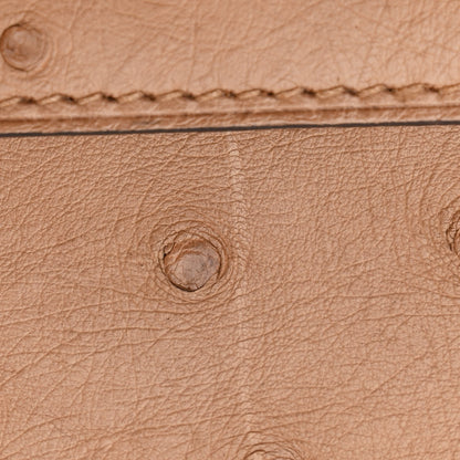 Hermes Ostrich Kelly Sellier 25 Chai 11 of 12