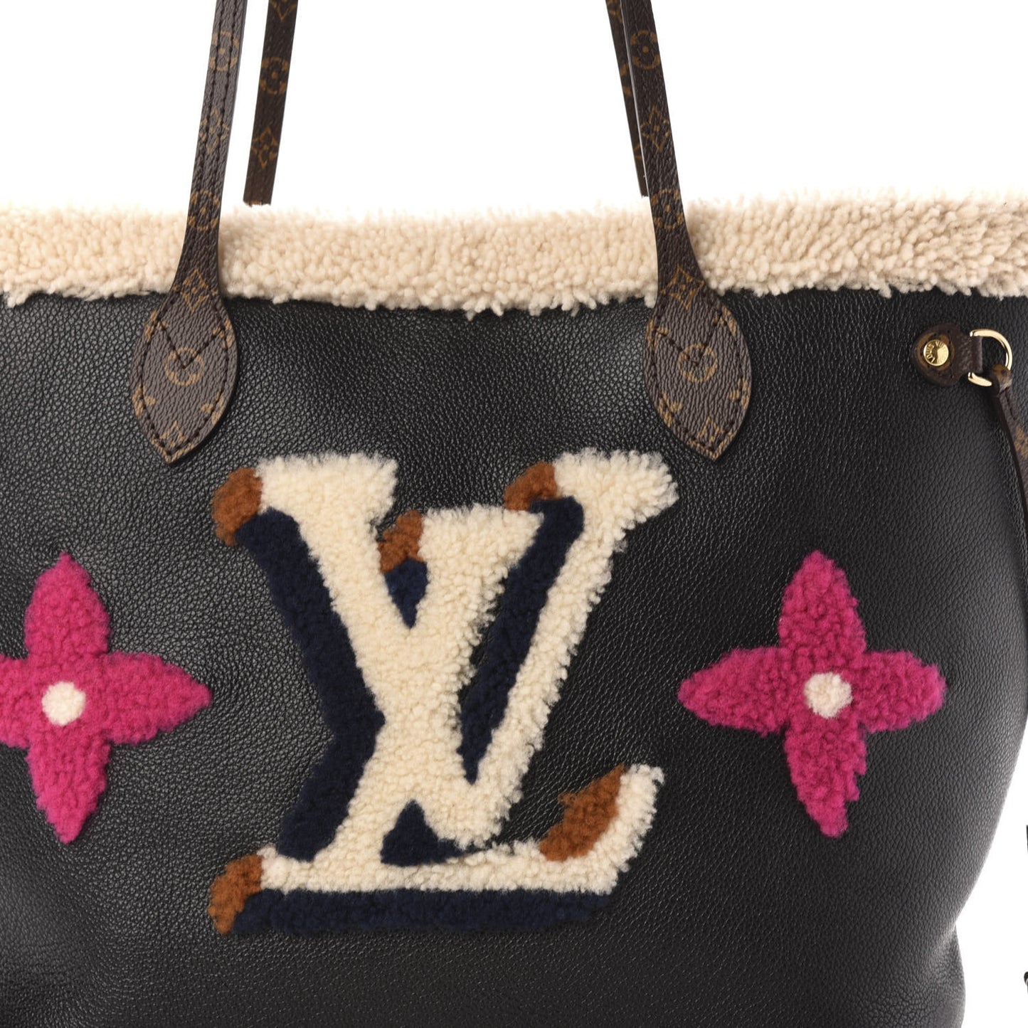 Calfskin Monogram Teddy Neverfull MM Black