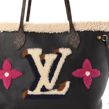 Louis Vuitton Calfskin Monogram Teddy Neverfull MM Black 13 of 13
