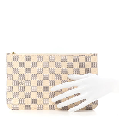 Louis Vuitton Damier Azur Neverfull MM GM Pochette 2 of 7