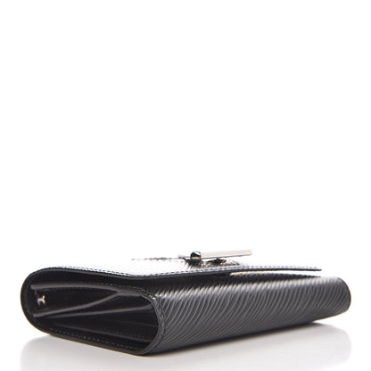Louis Vuitton Epi Twist Compact Wallet Black 4 of 7