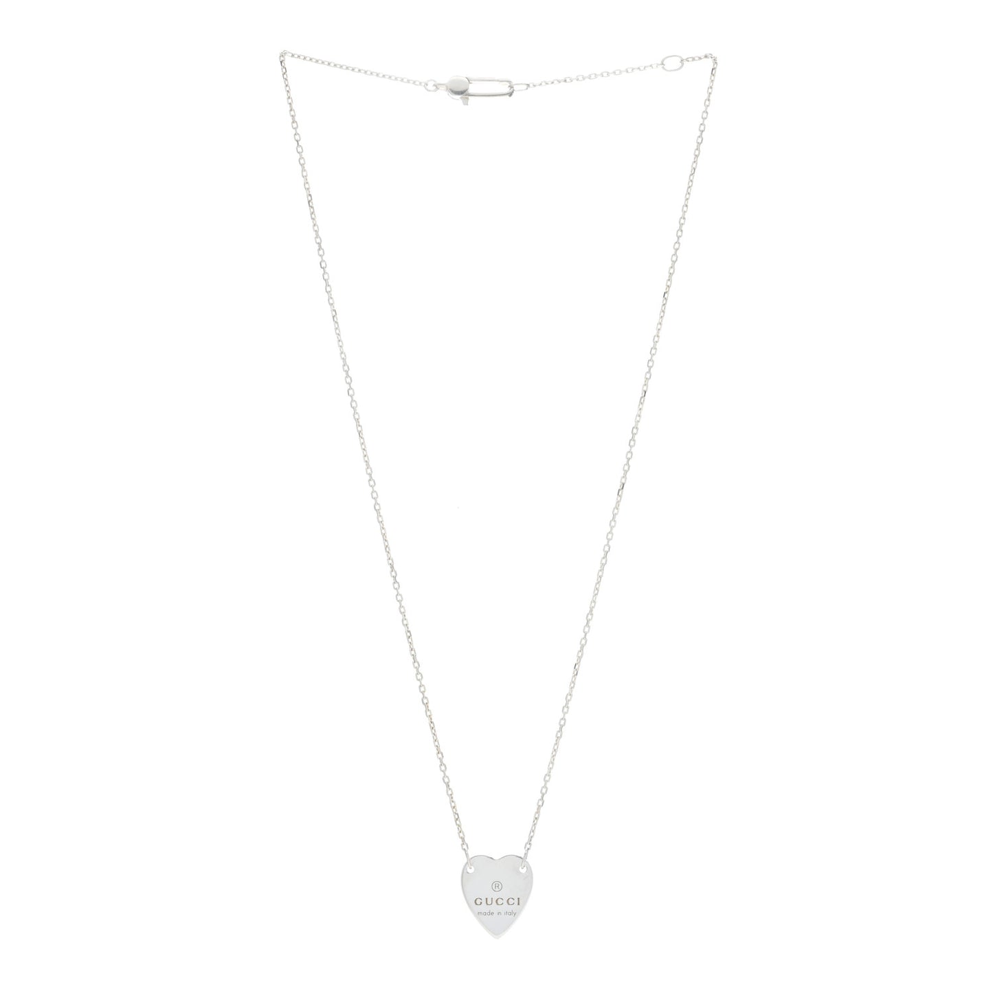 Sterling Silver Trademark Heart Pendant Necklace