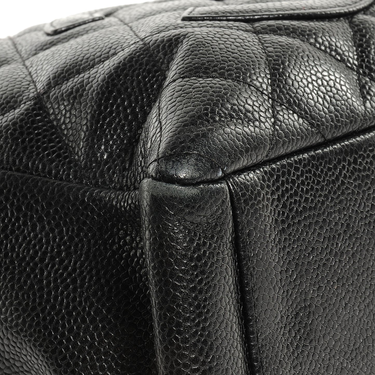 Caviar Petit Shopping Tote PST Black