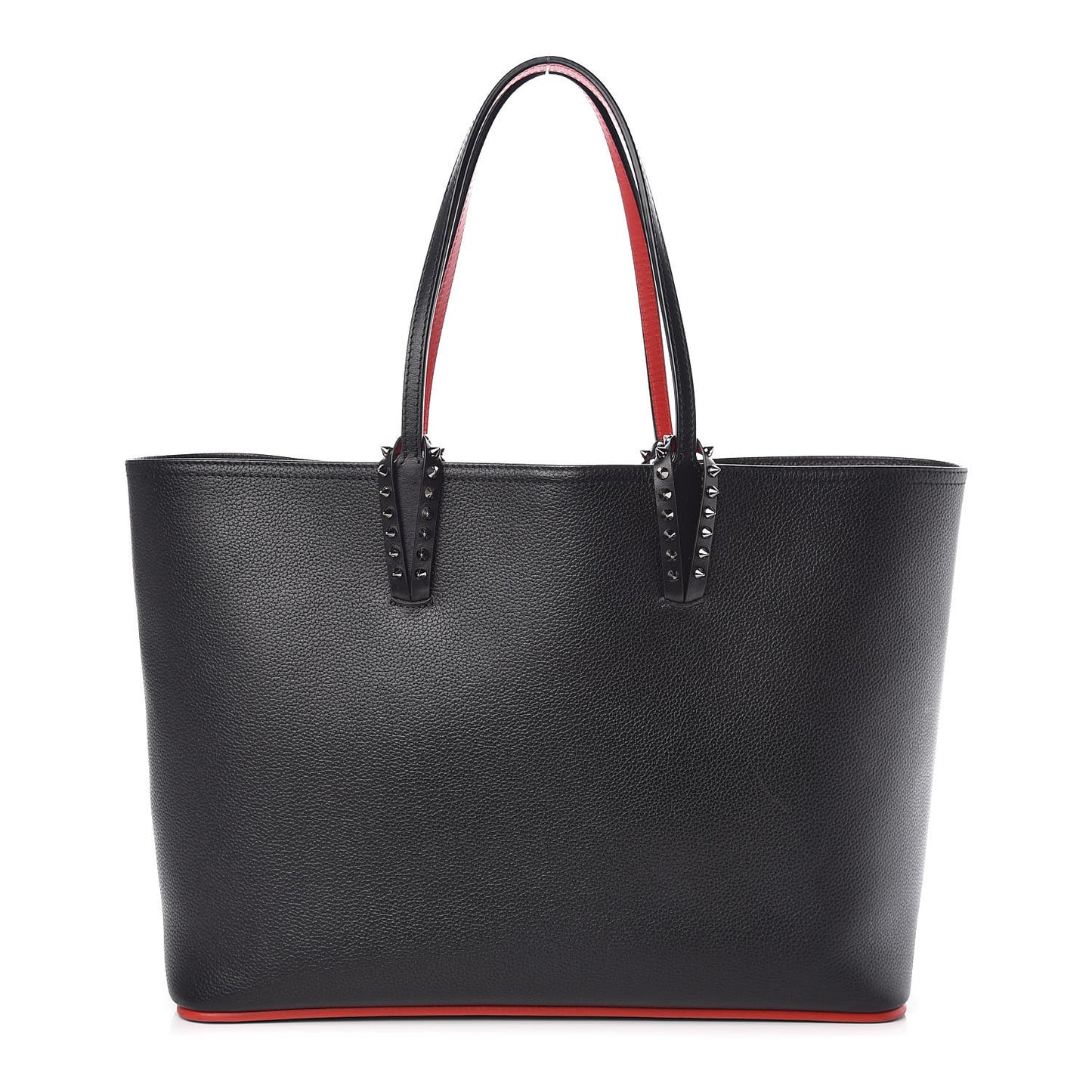 Calfskin Spikes East West Cabata Tote Black