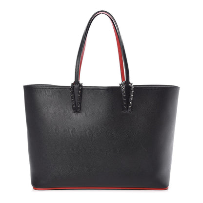 Christian Louboutin Calfskin Spikes East West Cabata Tote Black 3 of 10