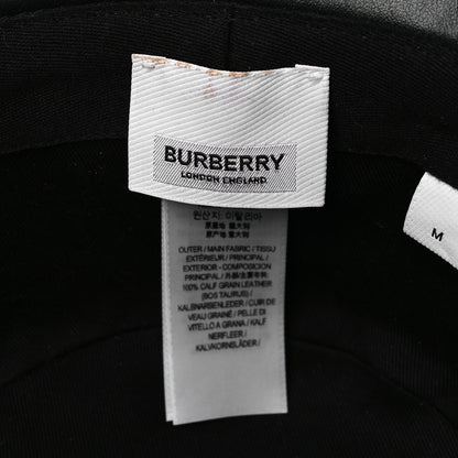 Burberry Calfskin Woven Check Bucket Hat M Archive Beige 7 of 9