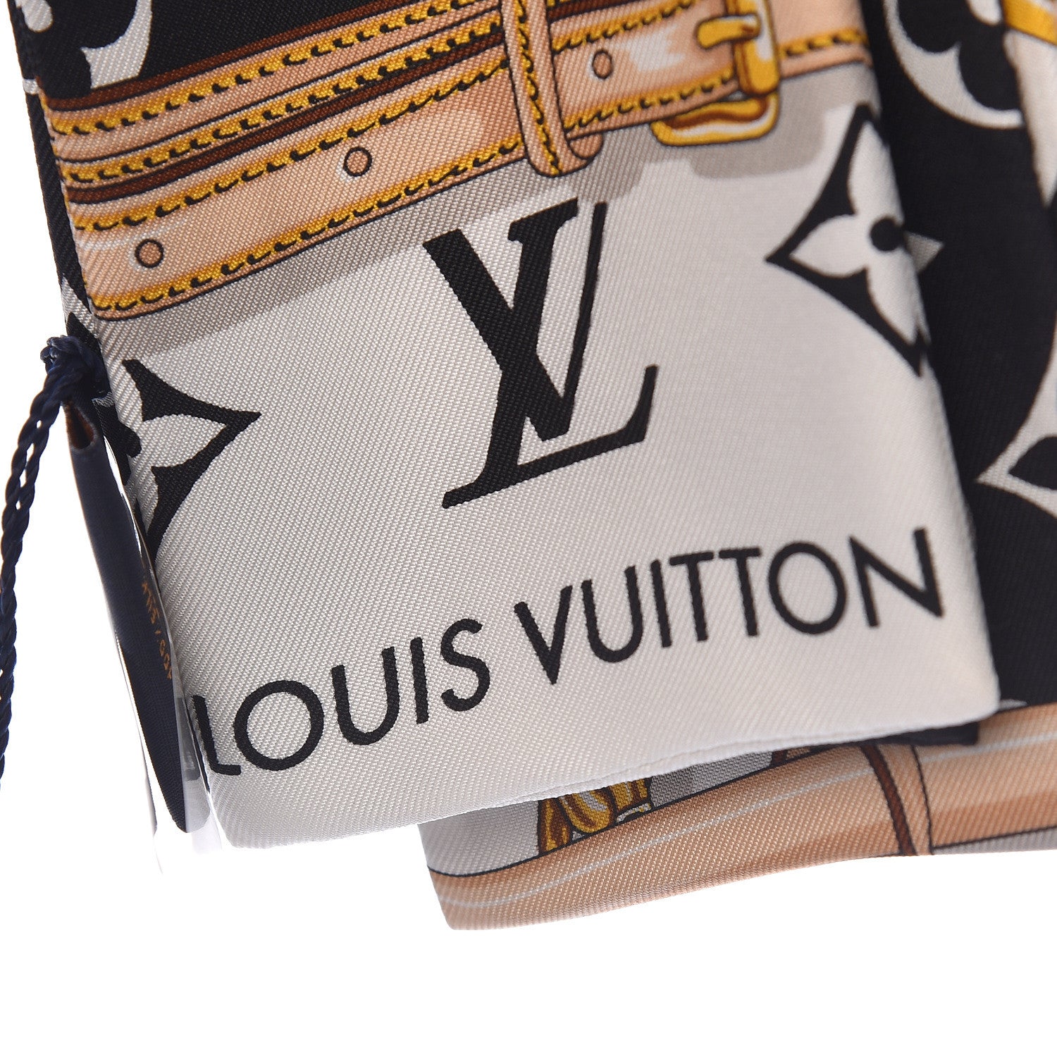 Louis Vuitton Silk Monogram Confidential Bandeau Black 3 of 5