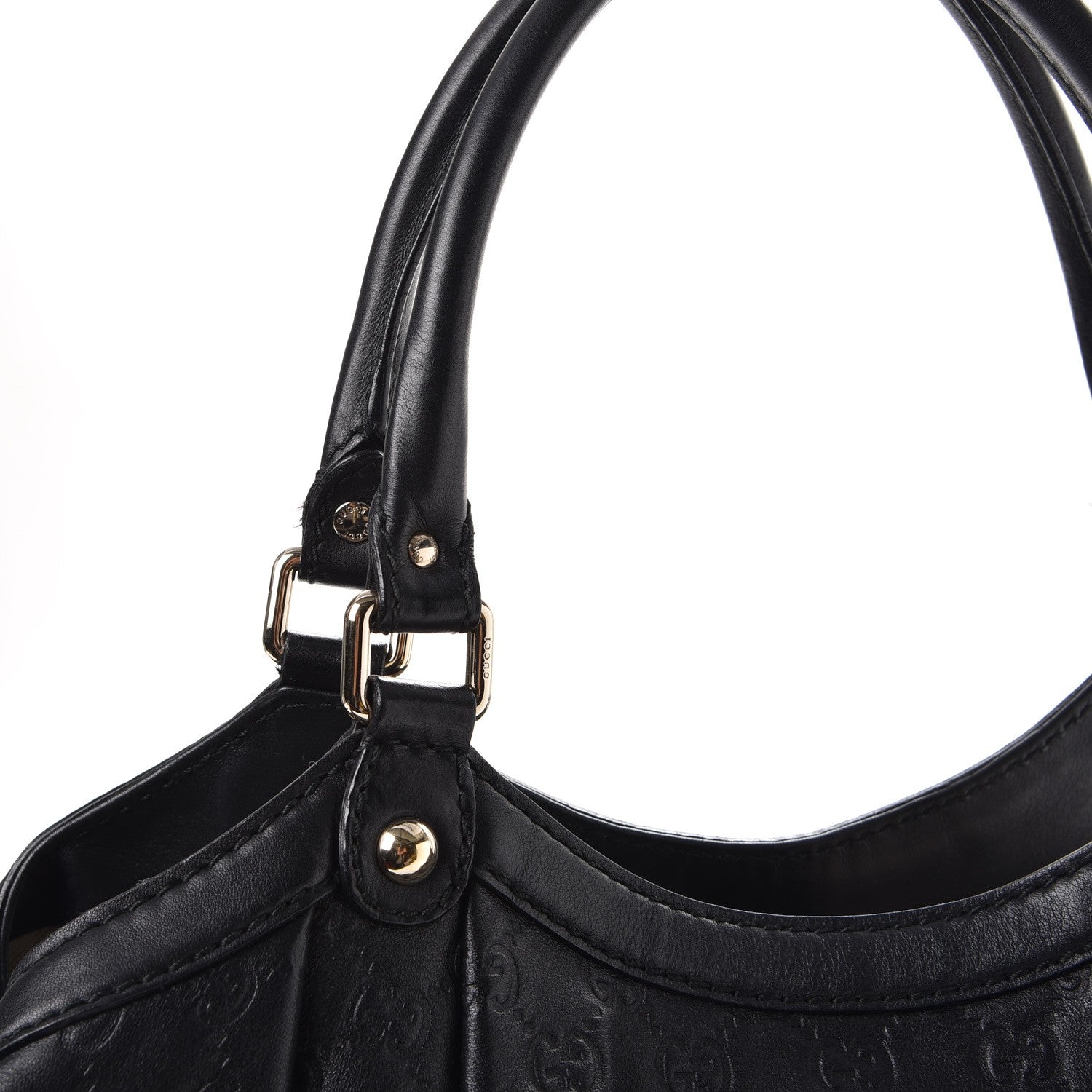 Gucci Guccissima Large Sukey Tote Black 11 of 13