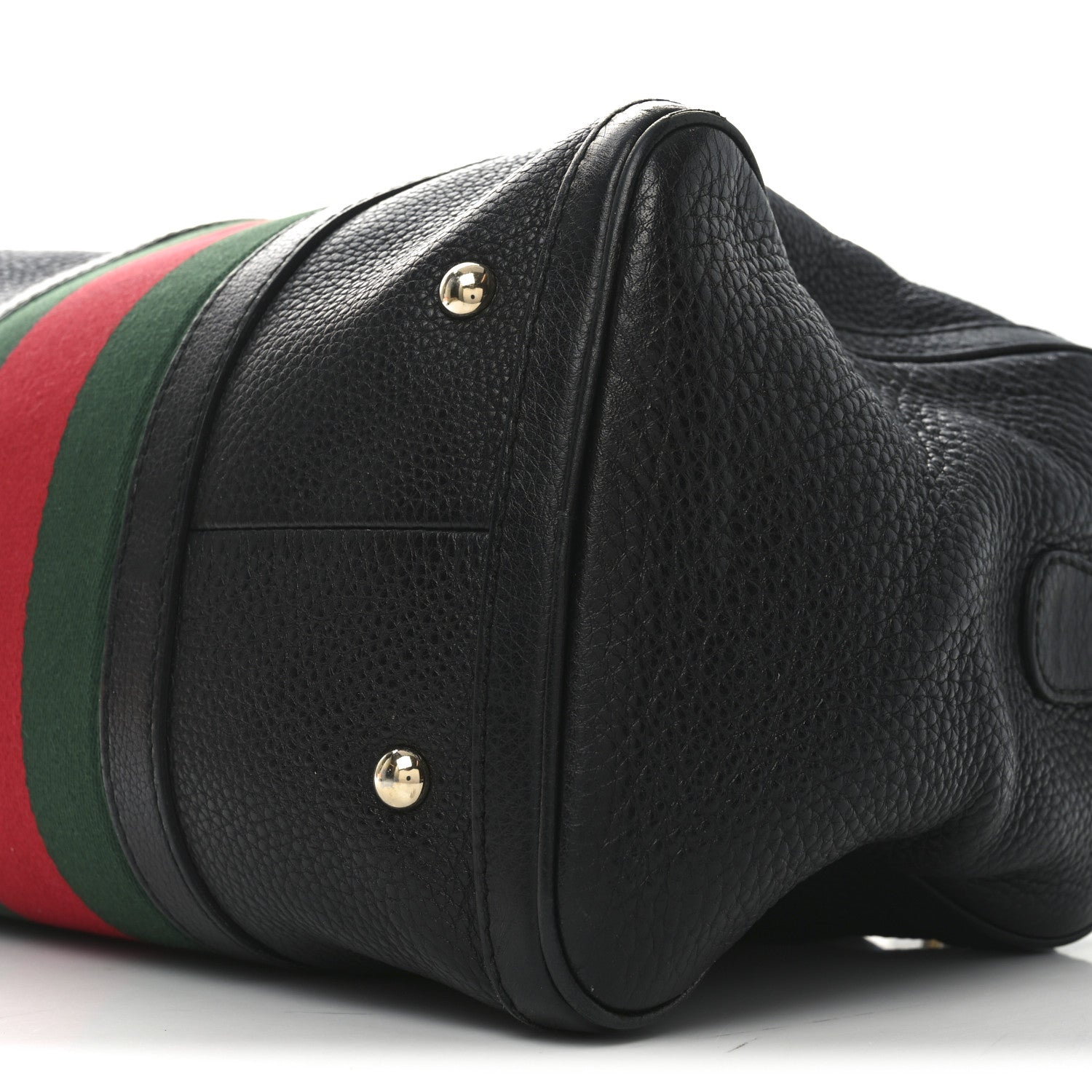 Gucci Calfskin Vintage Web Medium Boston Black 10 of 14