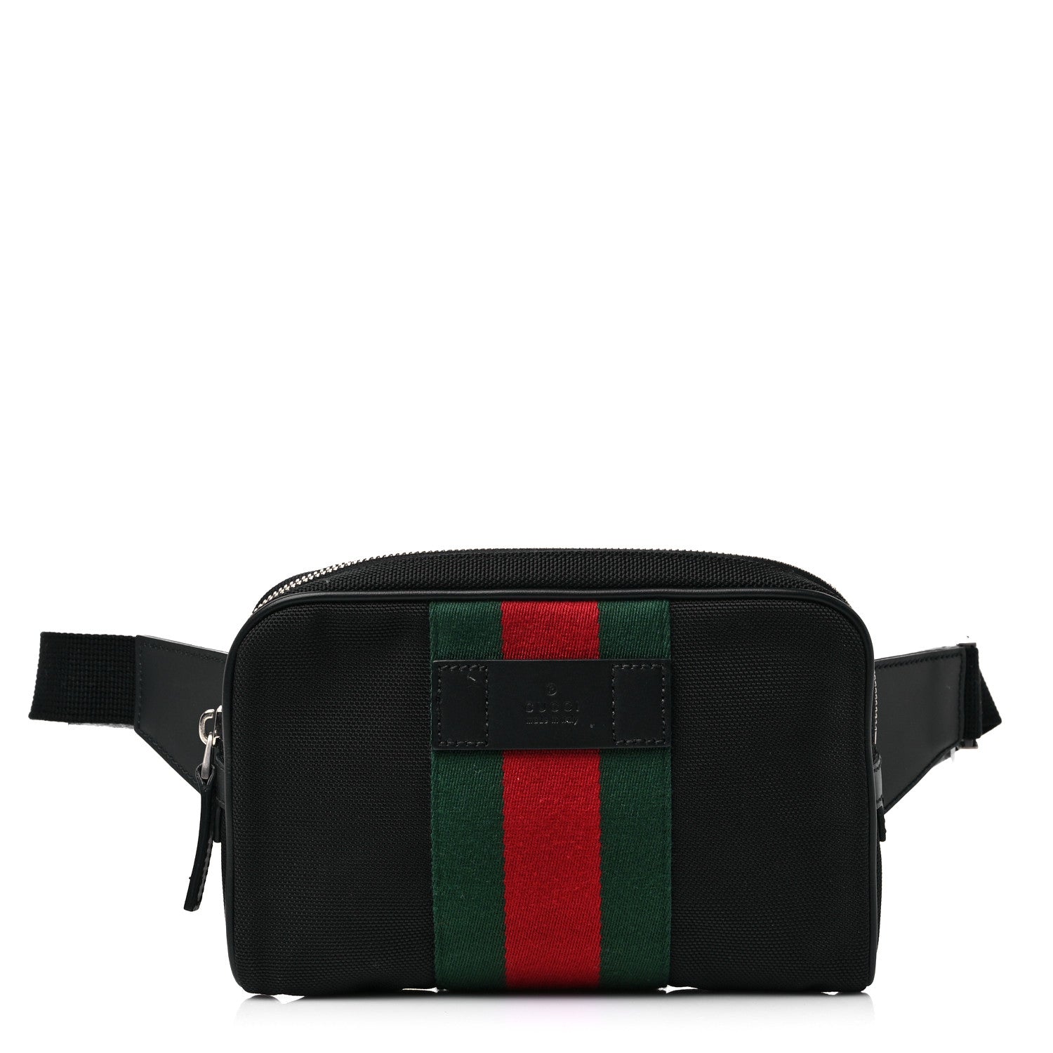 Gucci Canvas Web Slim Belt Bag Black 1 of 15