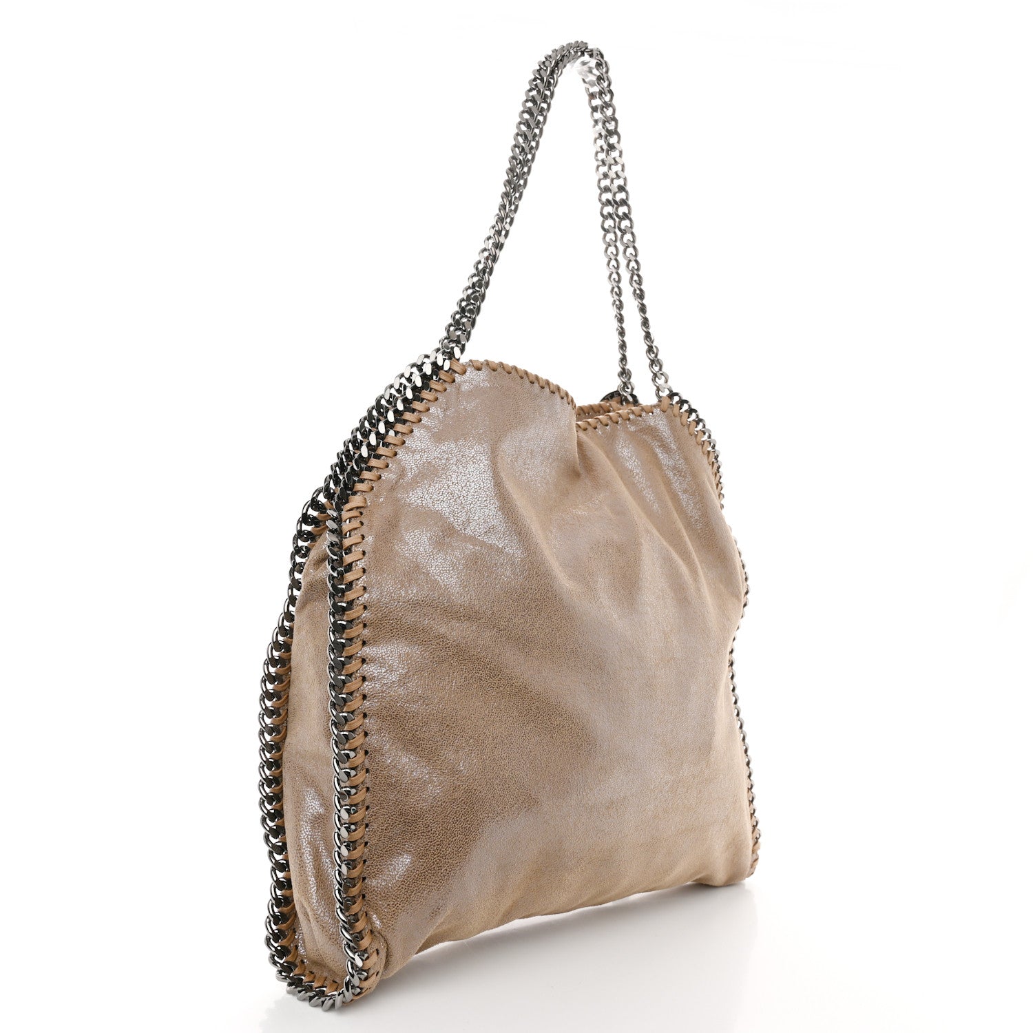 Stella McCartney Shaggy Deer Falabella Fold Over Tote Taupe 5 of 10