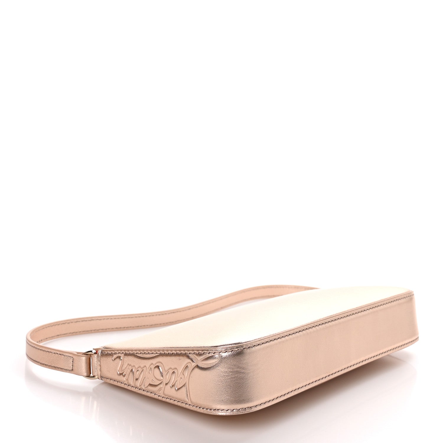 Christian Louboutin Metallic Nappa Loubila Shoulder Bag Leche 4 of 8