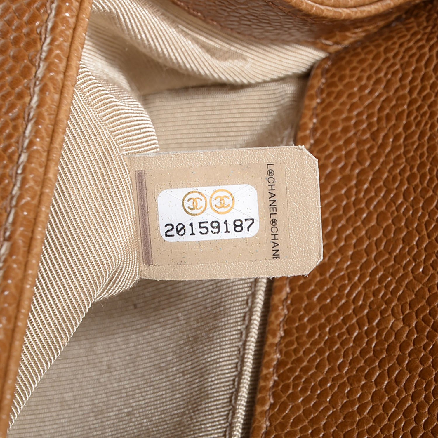 Chanel Caviar Quilted Medium Boy Flap Light Brown 8 of 9