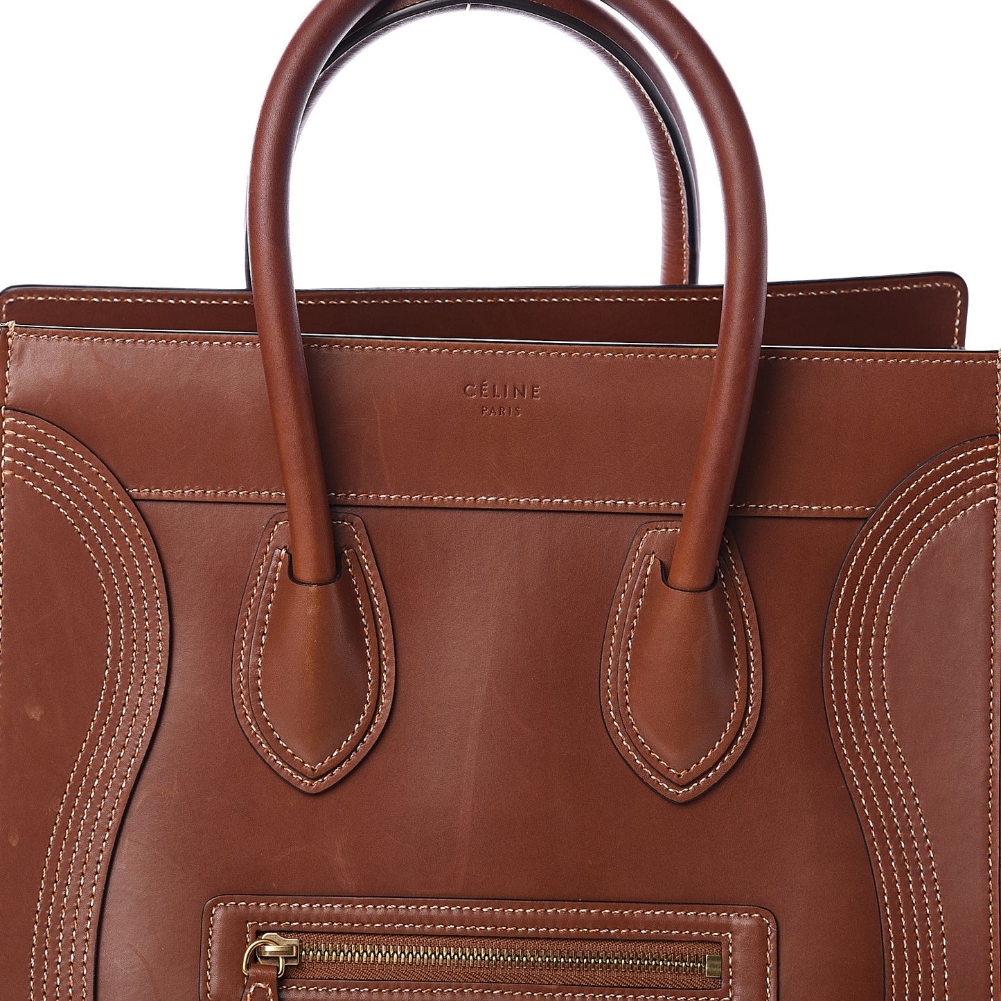 Natural Calfskin Mini Luggage Tan