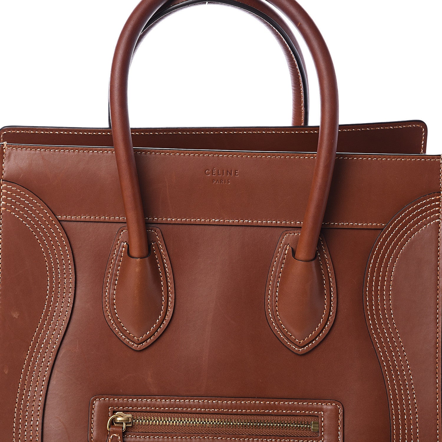Celine Natural Calfskin Mini Luggage Tan 6 of 9