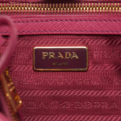 Prada Saffiano Lux Medium Tote Peonia 6 of 11