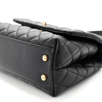 Chanel Caviar Quilted Mini Coco Handle Flap Black 10 of 10
