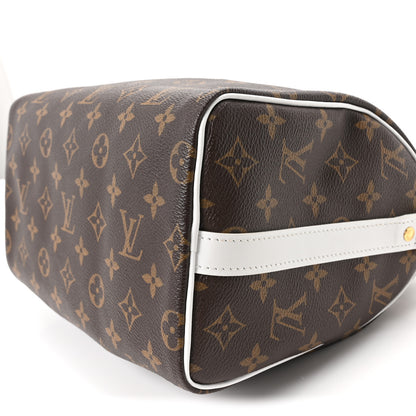 Louis Vuitton Monogram LV Match Speedy Bandouliere 25 White 9 of 9