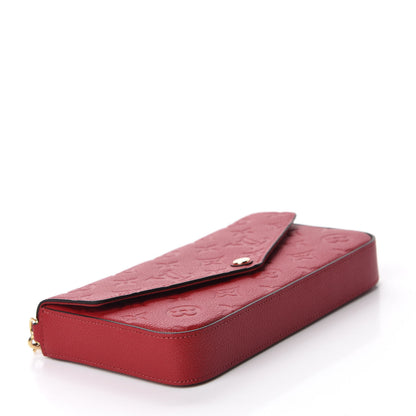 Louis Vuitton Empreinte Pochette Felicie Chain Wallet Scarlet 4 of 12