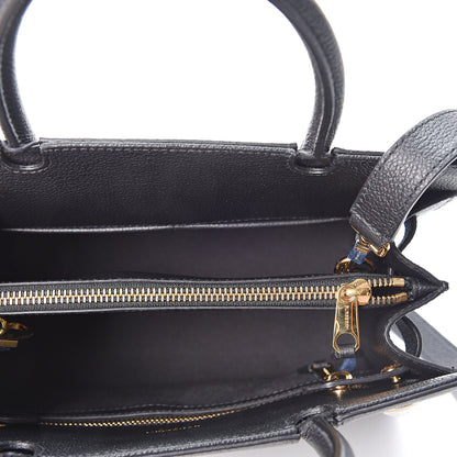 Burberry Grainy Calfskin Mini Two Handle Title Bag Black 4 of 8