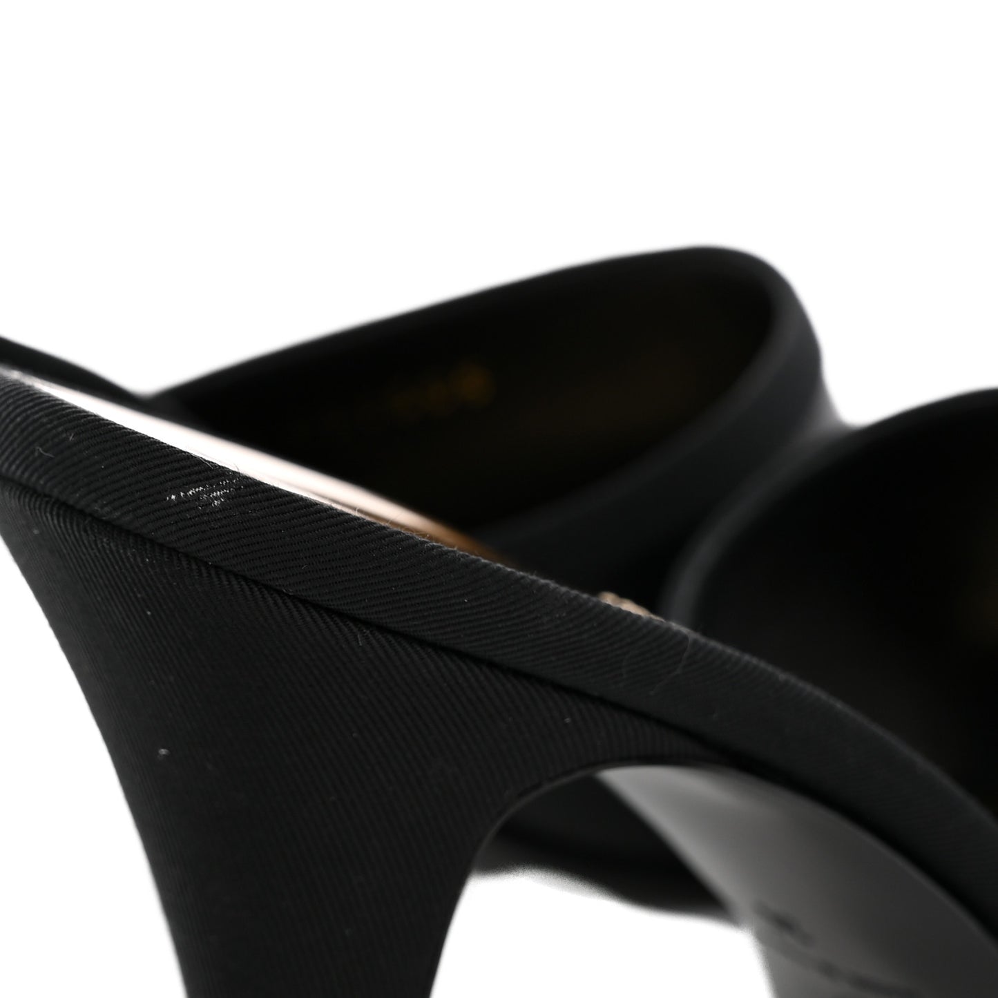 Lambskin Grosgrain CC Mules 36 Black
