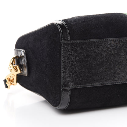 Gucci Suede Patent GG Web Medium Ophidia Boston Black 8 of 11