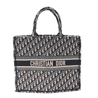 Christian Dior Oblique Large Book Tote Blue Multicolor 1 of 11