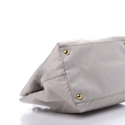 Prada Nylon Tessuto Fiocco Bow Tote Grey 6 of 12