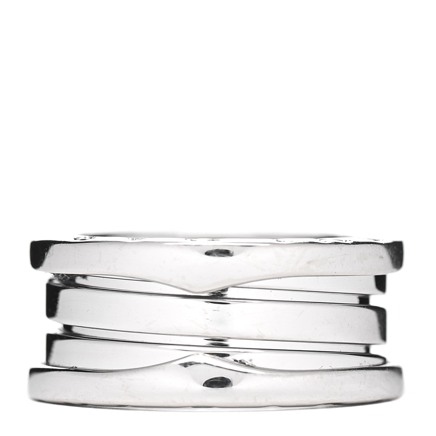 Bulgari 18K White Gold B.Zero1 Three-Band Ring 47 4 1 of 5