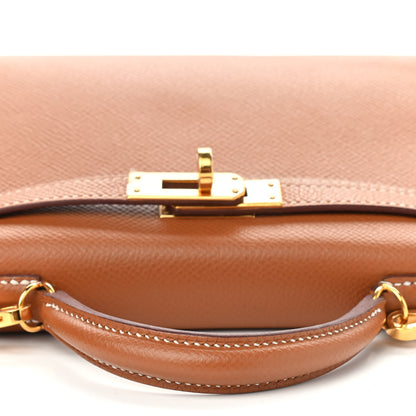 Hermes Epsom Mini Kelly Sellier 20 Gold 9 of 33