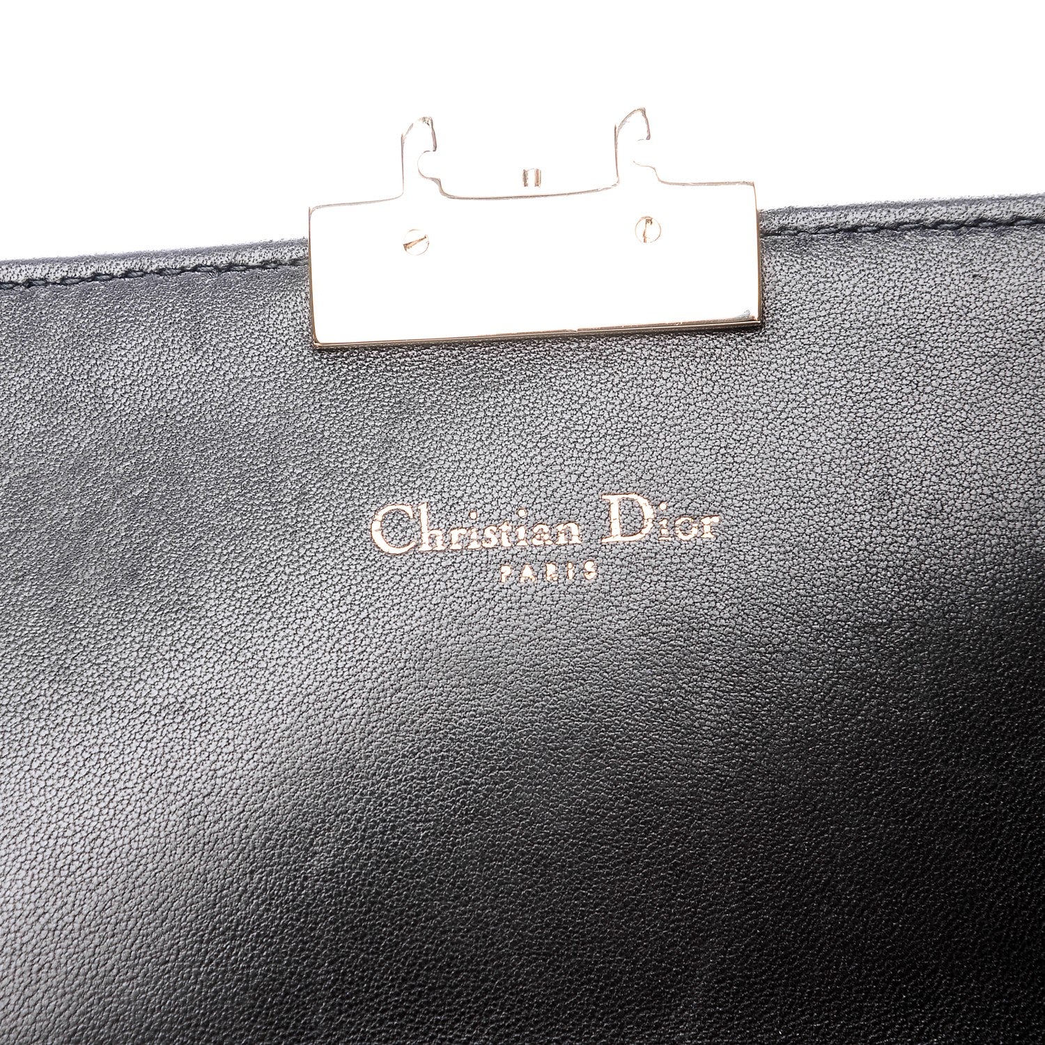 Christian Dior Lambskin Cannage Miss Dior Promenade Pouch Black 6 of 8