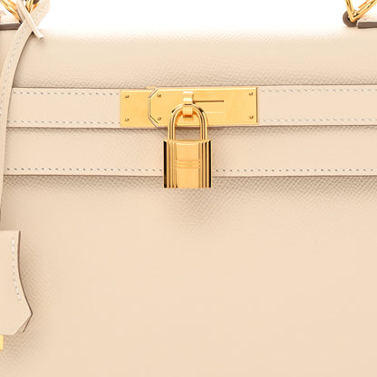 Hermes Epsom Kelly Sellier 28 Craie 8 of 11