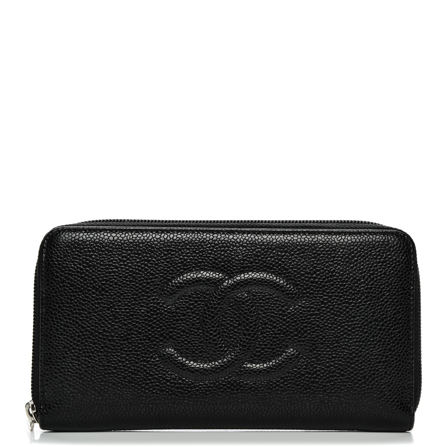 Chanel Caviar Large Timeless CC Zip Around Wallet Black 1 of 9