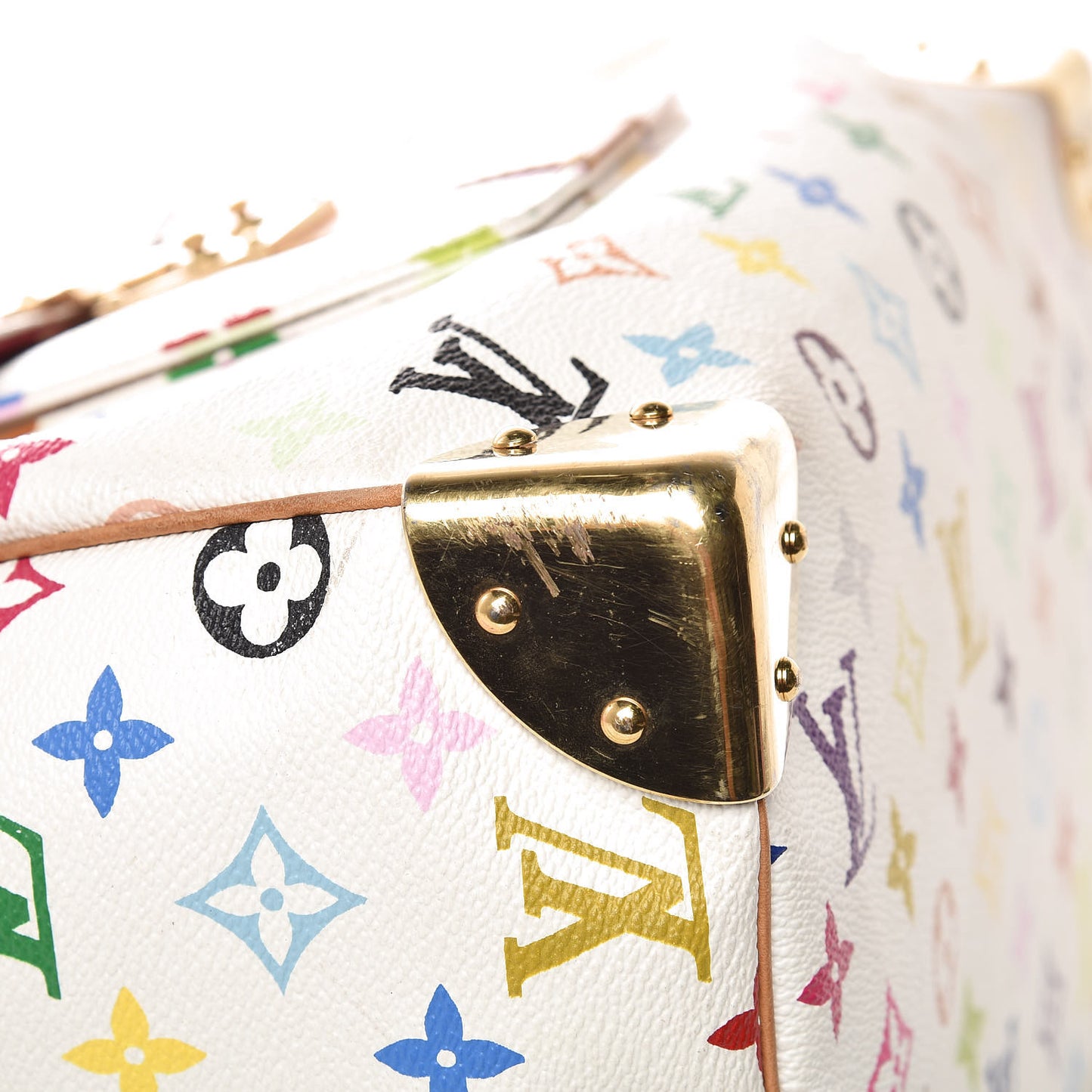 Monogram Multicolor Speedy 30 White