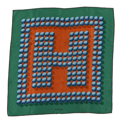 Hermes Silk Balles De Golf II Scarf 70 1 of 4