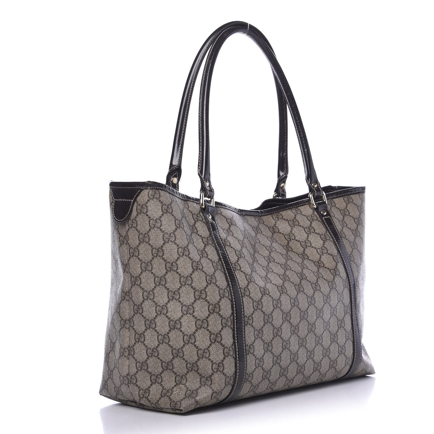 GG Plus Monogram Medium Joy Tote Brown