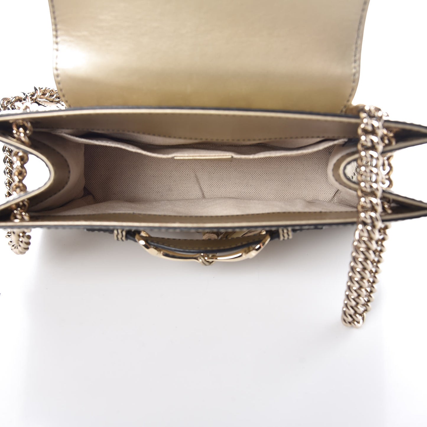 Shine Guccissima Small Emily Chain Shoulder Bag Gold