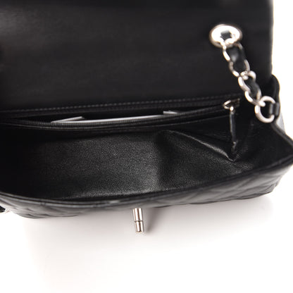 Chanel Lambskin Quilted Mini Rectangular Flap Black 5 of 11