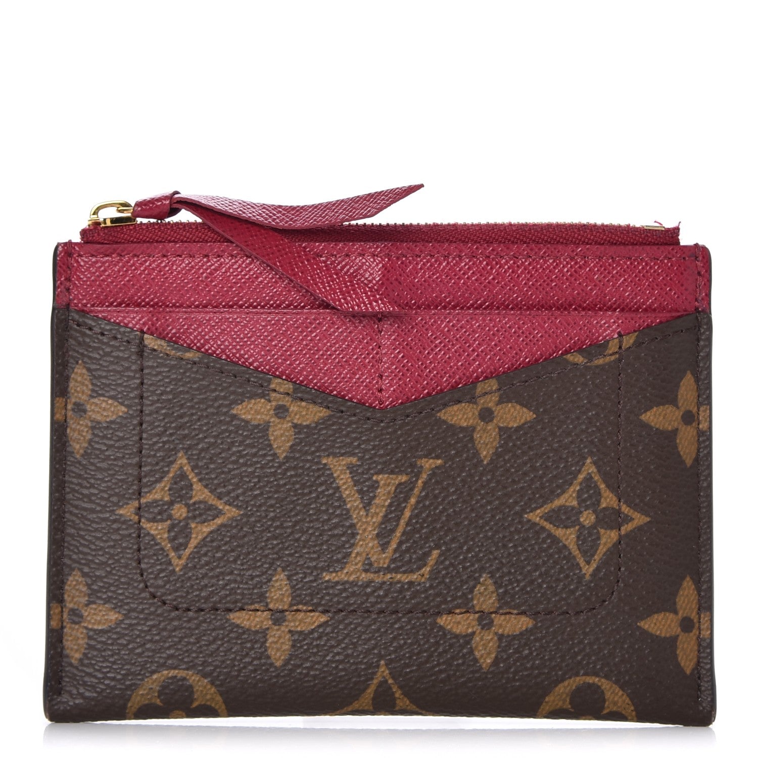 Louis Vuitton Monogram Zipped Card Holder Fuchsia 1 of 6