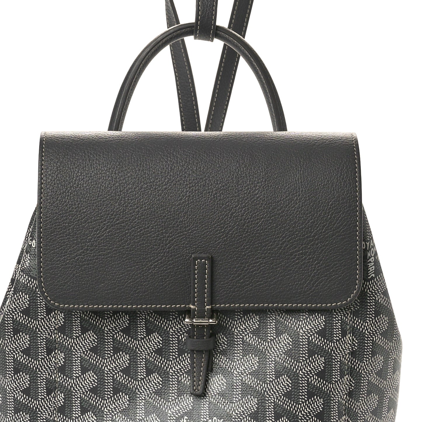 Goyardine Calfskin Mini Alpin Backpack Grey