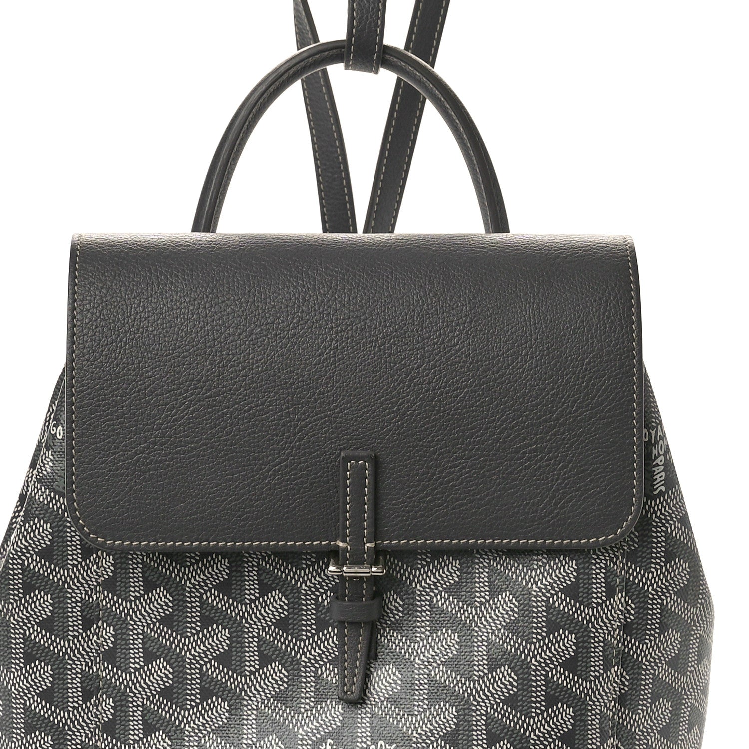 Goyard Goyardine Calfskin Mini Alpin Backpack Grey 7 of 11
