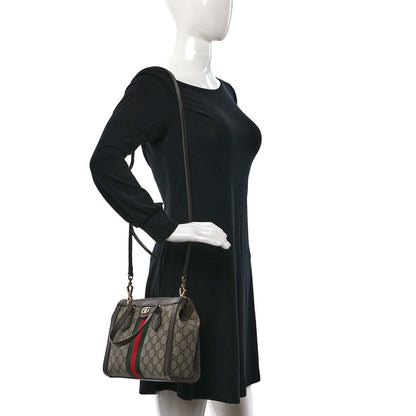 Gucci GG Supreme Monogram Small Ophidia Tote Bag Brown 2 of 9