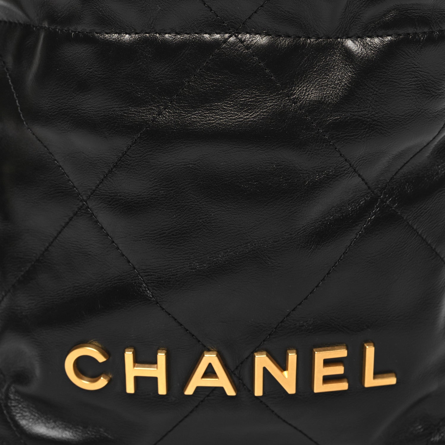 Chanel Shiny Calfskin Quilted Mini Chanel 22 Black 8 of 11
