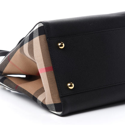 Burberry Grainy Calfskin House Check Small Canterbury Black 6 of 11
