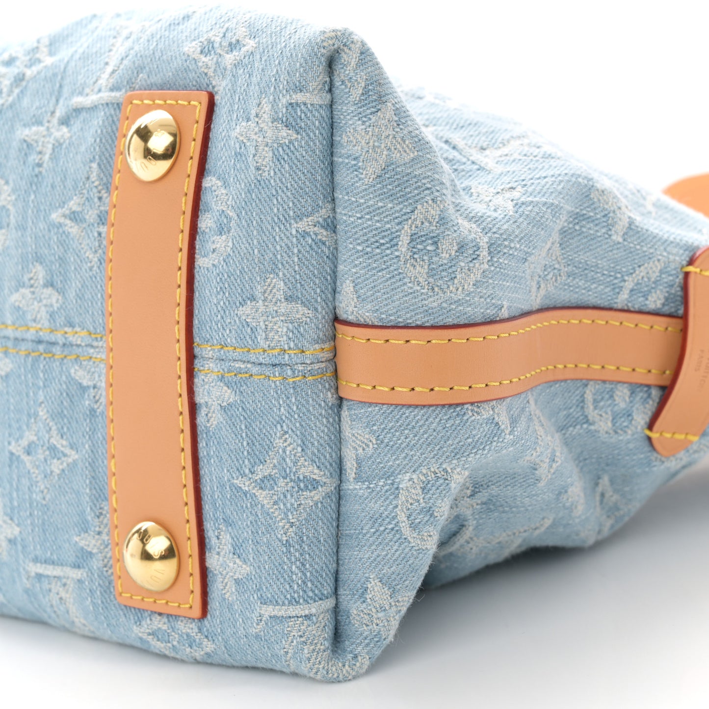 Monogram Denim CarryAll PM Sky Blue
